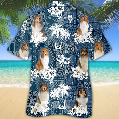 Rough Collie Hawaiian Shirt HO1501