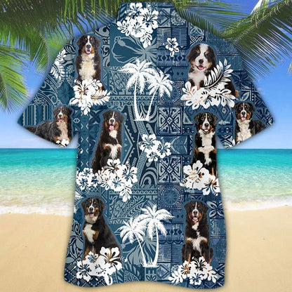 Bernese Mountain Hawaiian Shirt For Dog Lovers, Hawaiian Dog Shirt For Dad, Dog Lovers Gifts HO4876
