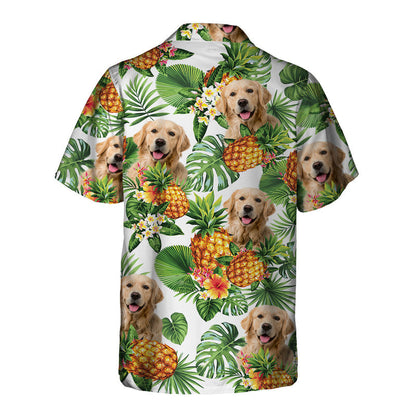 Golden Retriever Tropical Pattern Hawaiian Shirt, Dog lover Hawaiian Shirt, summer gift for men and women HO2898