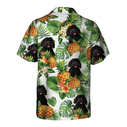 Labradoodle Tropical Pattern Hawaiian Shirt, Dog lover Hawaiian Shirt, summer gift for men and women HO2899