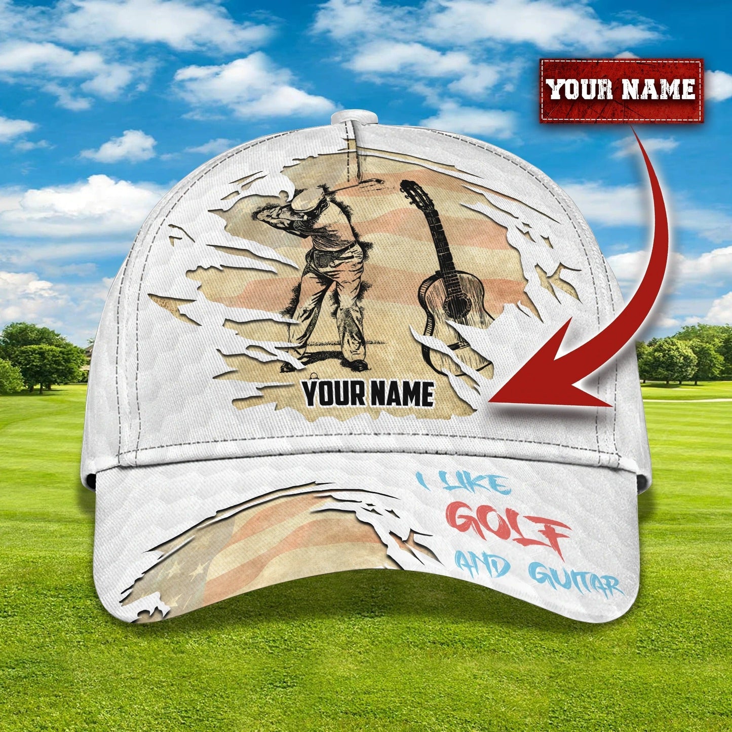 Customized 3D All Over Print Mens Golf Cap For Mens, Birthday Gift For Golf Man, Golfer Friends Best Gifts CO0357