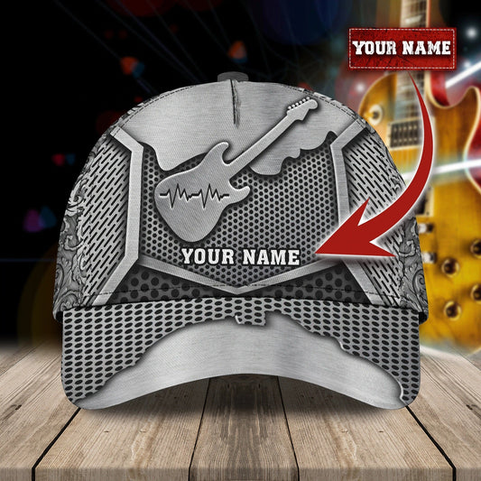 Personalized Classic 3D Guitar Cap, Love Guitar, Baseball Cap For Guitar Man, Gift For Guitar Lover CO0419