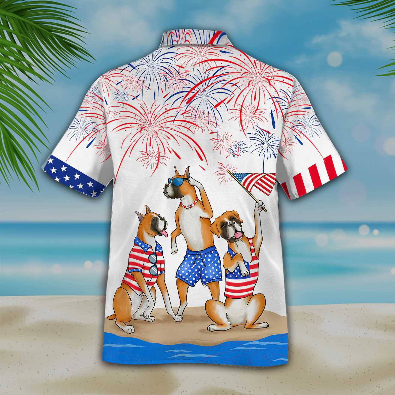 Boxer 3D Full Printed Hawaiian Shirts For Men And Woman, Independence Day Is Coming, Happy 4Th Of July Aloha Beach Shirt HO4990