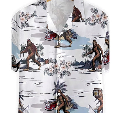 Bigfoots Are Ready Summer Hawaiian Shirt, Button Up Aloha Shirt For Men, Women HO0848