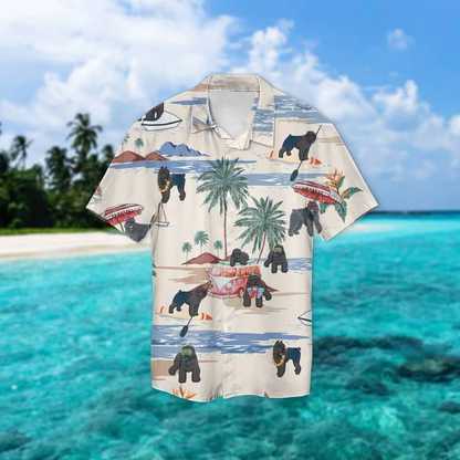 Bouvier Des Flandres Summer Beach Hawaiian Shirt, Hawaiian Shirts for Men, Hawaiian Shirts for Men, Aloha Beach Shirt HO0979
