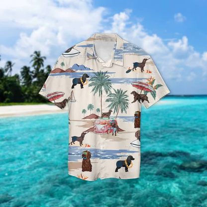 Boykin Spaniel Summer Beach Hawaiian Shirt, Hawaiian Shirts for Men, Hawaiian Shirts for Men, Aloha Beach Shirt HO0977
