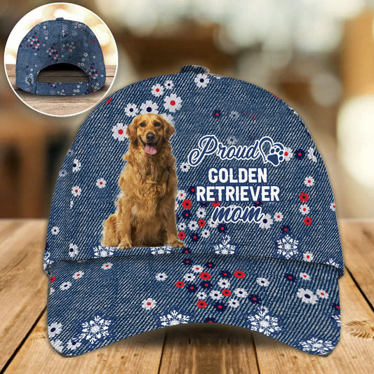 Golden Retriever Proud Mom Baseball Cap Hat, Women Cap Hat CO0599