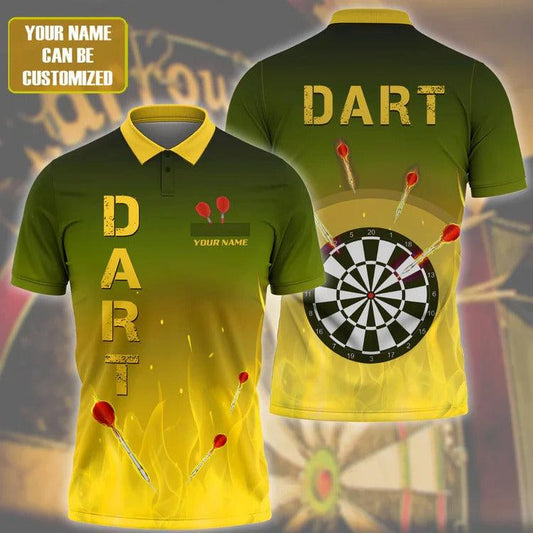 Lasfour Darts For Team Design Multicolor Option Customized Darts Polo Shirt, Dartboard DMA0012