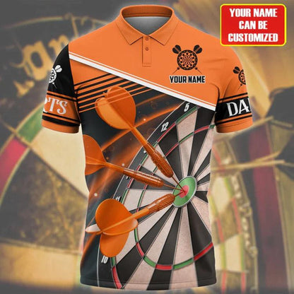 Lasfour Darts For Team Design Multicolor Option Best Darts Player Gift, Personalized Name Polo Shirt DMA0010