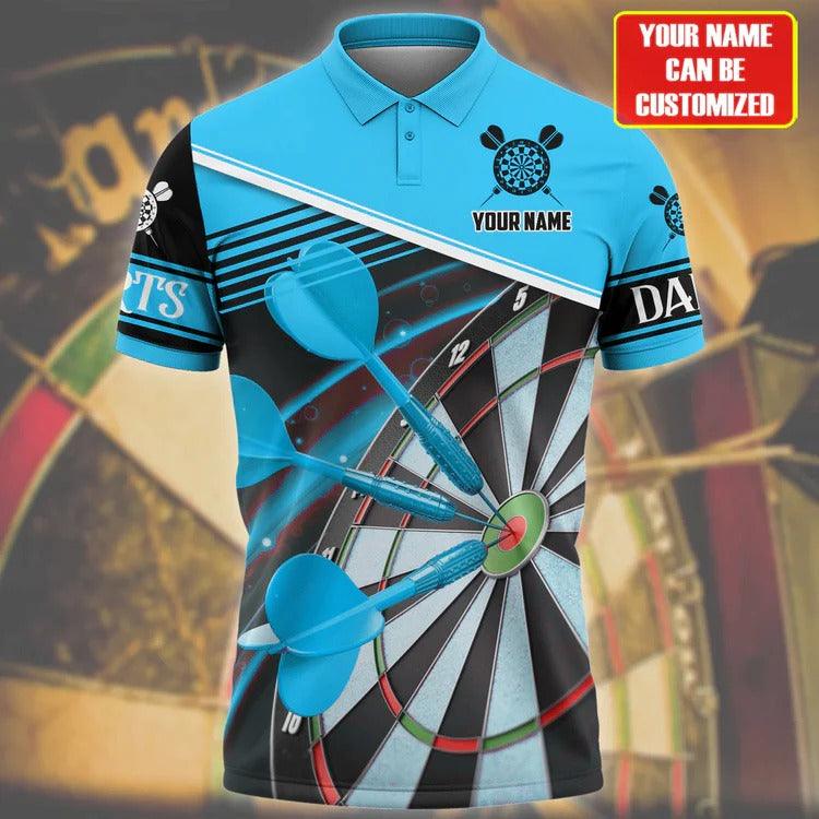 Lasfour Darts For Team Design Multicolor Option Best Darts Player Gift, Personalized Name Polo Shirt DMA0010