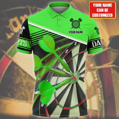 Lasfour Darts For Team Design Multicolor Option Best Darts Player Gift, Personalized Name Polo Shirt DMA0010