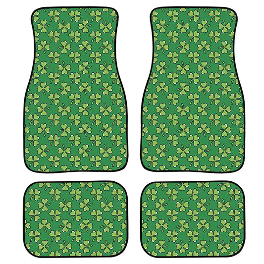 Cute Clover St. Patrick'S Day Print Front And Back Car Floor Mats, Front Car Mat PO0368