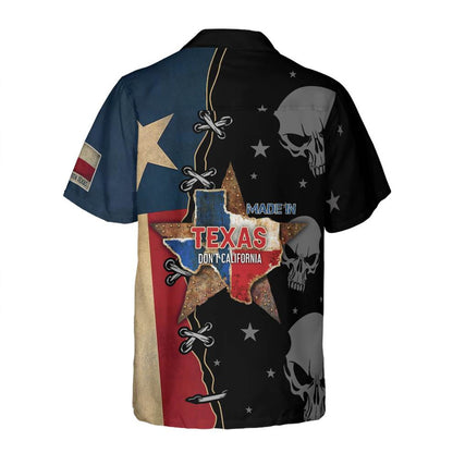 Made In Texas Don’t California My Texas Shirt, Casual Short Sleeve Texas Shirt, Proud Texas Flag Shirt For Men HO3287