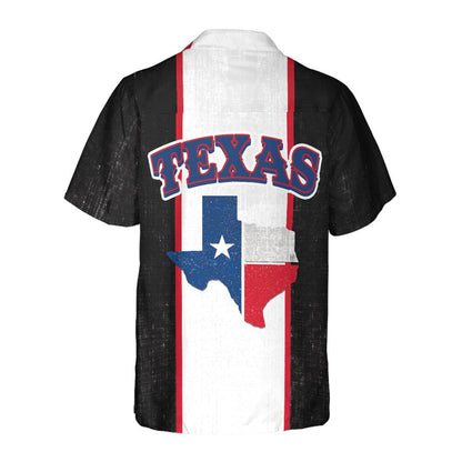 Patriotic Texas Map Hawaiian Shirt, Texas Flag Pattern State Of Texas Map Shirt, Proud Texas Shirt For Men HO0274
