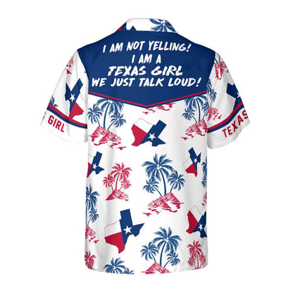 Texas Flag And Palm Tree Pattern Texas Girl Shirt, Patriotic Texas Hawaiian Shirt For Men And Women, Proud Texas Shirt HO3291