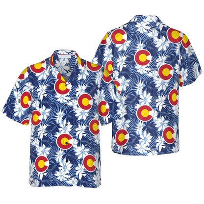 Colorado Flag Seamless Pattern USA Hawaiian Shirt for men and women HO2902