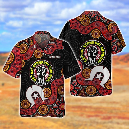 Indigenous Art 2022 3D Hawaiian Shirt, Indigenous Hawaiian Shirts, Naidoc Hawaiian Shirt HO5150