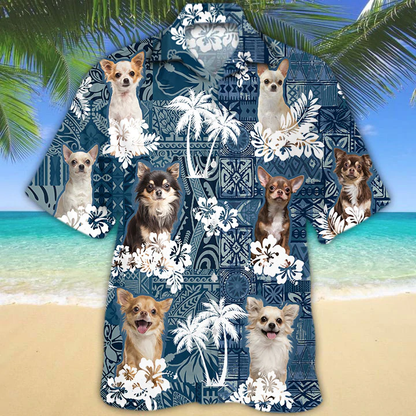 Chihuahua Hawaiian Shirt, Dog Summer Aloha Hawaiian Shirt for Men, Women HO2431