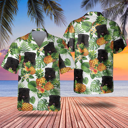 Bouvier Tropical Pattern Hawaiian Shirt, Dog Hawaiian Shirt, summer gift for men and women HO2894