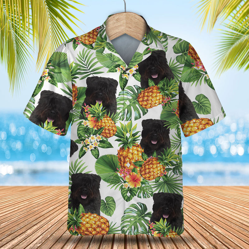 Bouvier Tropical Pattern Hawaiian Shirt, Dog Hawaiian Shirt, summer gift for men and women HO2894