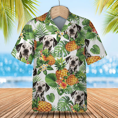 Dalmatian Tropical Pattern Hawaiian Shirt, Dog lover Hawaiian Shirt, summer gift for men and women HO2896