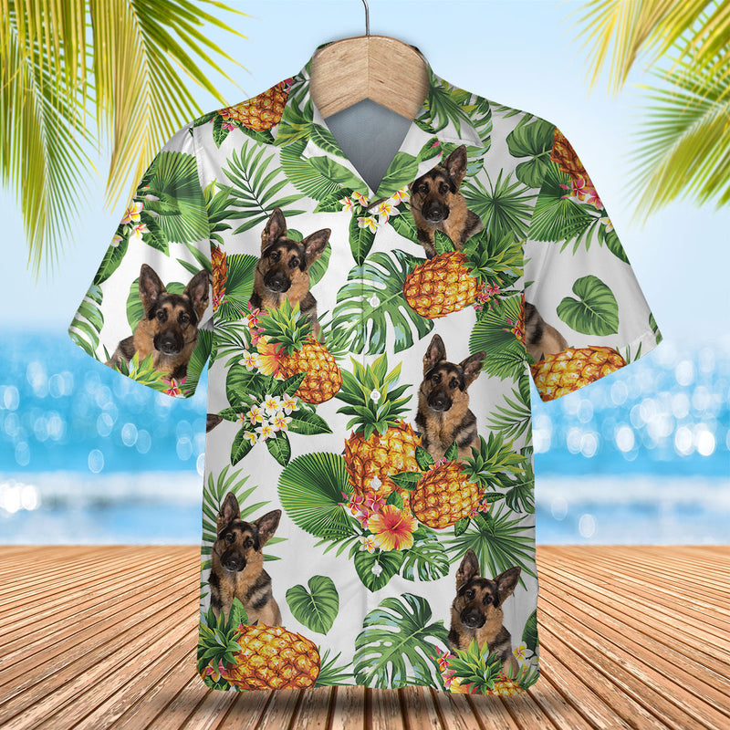 German Shepherd Dog Tropical Pattern Hawaiian Shirt, Dog lover Hawaiian Shirt, summer gift for men and women HO2897