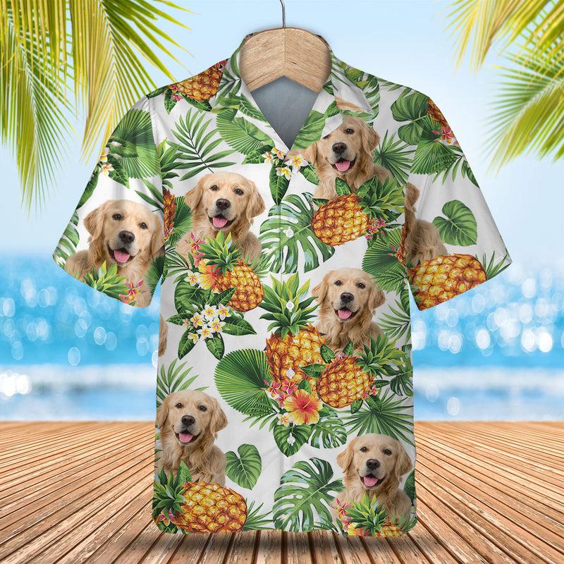 Golden Retriever Tropical Pattern Hawaiian Shirt, Dog lover Hawaiian Shirt, summer gift for men and women HO2898