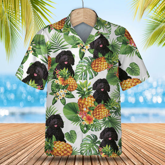 Labradoodle Tropical Pattern Hawaiian Shirt, Dog lover Hawaiian Shirt, summer gift for men and women HO2899