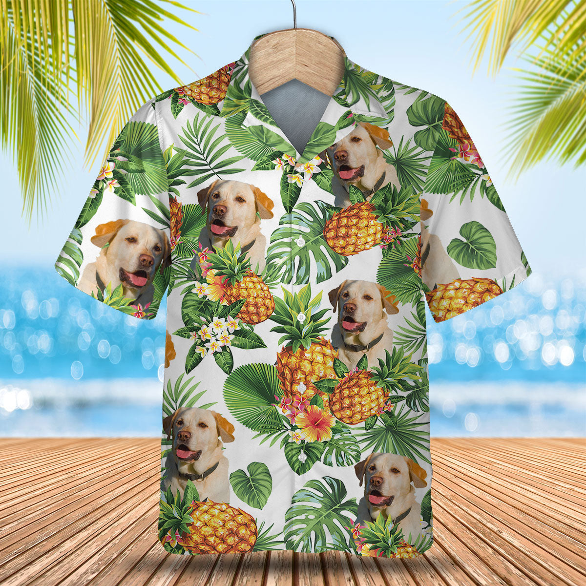 Labrador Retriever Tropical Pattern Hawaiian Shirt, Dog Hawaiian Shirt, summer gift for men and women HO2891