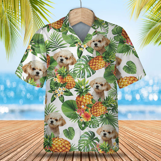 Maltipoo Tropical Pattern Hawaiian Shirt, Dog lover Hawaiian Shirt, summer gift for men and women HO2900