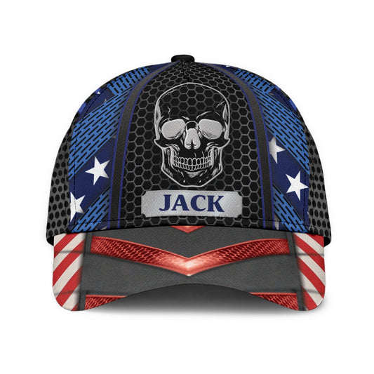 Custom Name Skull Baseball Cap Hat For Men And Women CO0647