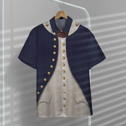 3D Midshipman 1806 Napoleonic Wars British Navy cosplay Hawaiian shirt, Hawaiian shirt for men, women HO1166