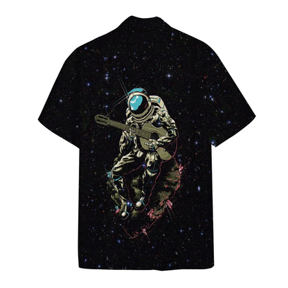 3D Astronaut Playing The Guitar Custom Hawaiian Shirt HO0534