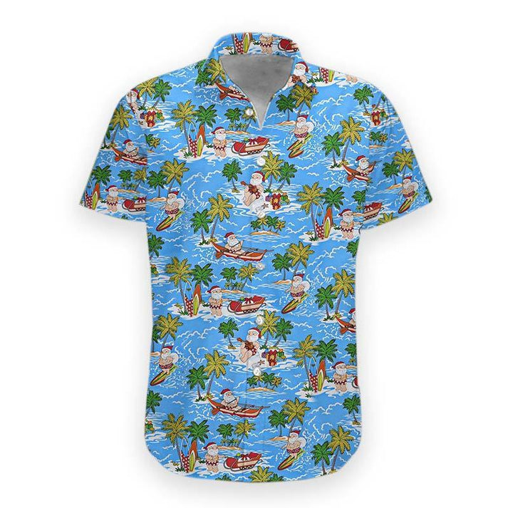Lasfour - 3D Santa Hawaii Shirt for men and women, summer aloha shirt, Summer gift for him HO3257