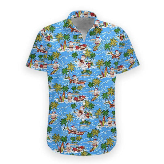 Lasfour - 3D Santa Hawaii Shirt for men and women, summer aloha shirt, Summer gift for him HO3257