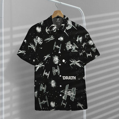 3D Star Custom Name Short Sleeve Shirt, Hawaiian Shirts for Men Short Sleeve Aloha Beach Shirt HO3263