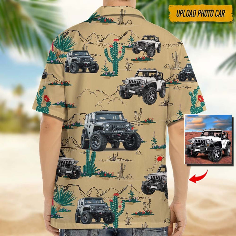 Custom Photo Car Photo Hawaiian Shirt, Summer Gift for Car Lover, Hawaiian shirt for Men, Women HO0336