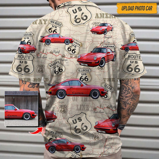 Custom Photo Car Photo Hawaiian Shirt, Summer Gift for Car Lover, Hawaiian shirt for Men, Women HO0336
