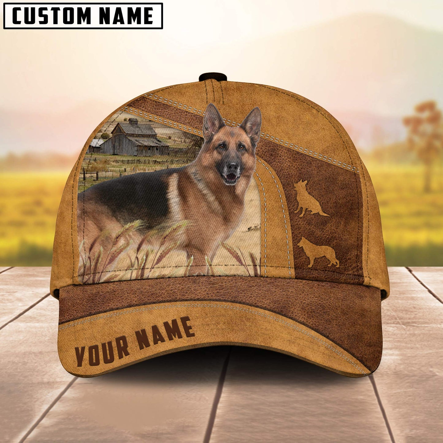 Custom Name German Shepherd Cap, Dog Hat, Animal Baseball Hat, Cap Hat For Dog Lover CO1040
