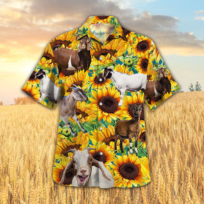 Sunflower Goat Hawaiian Shirt HO5439