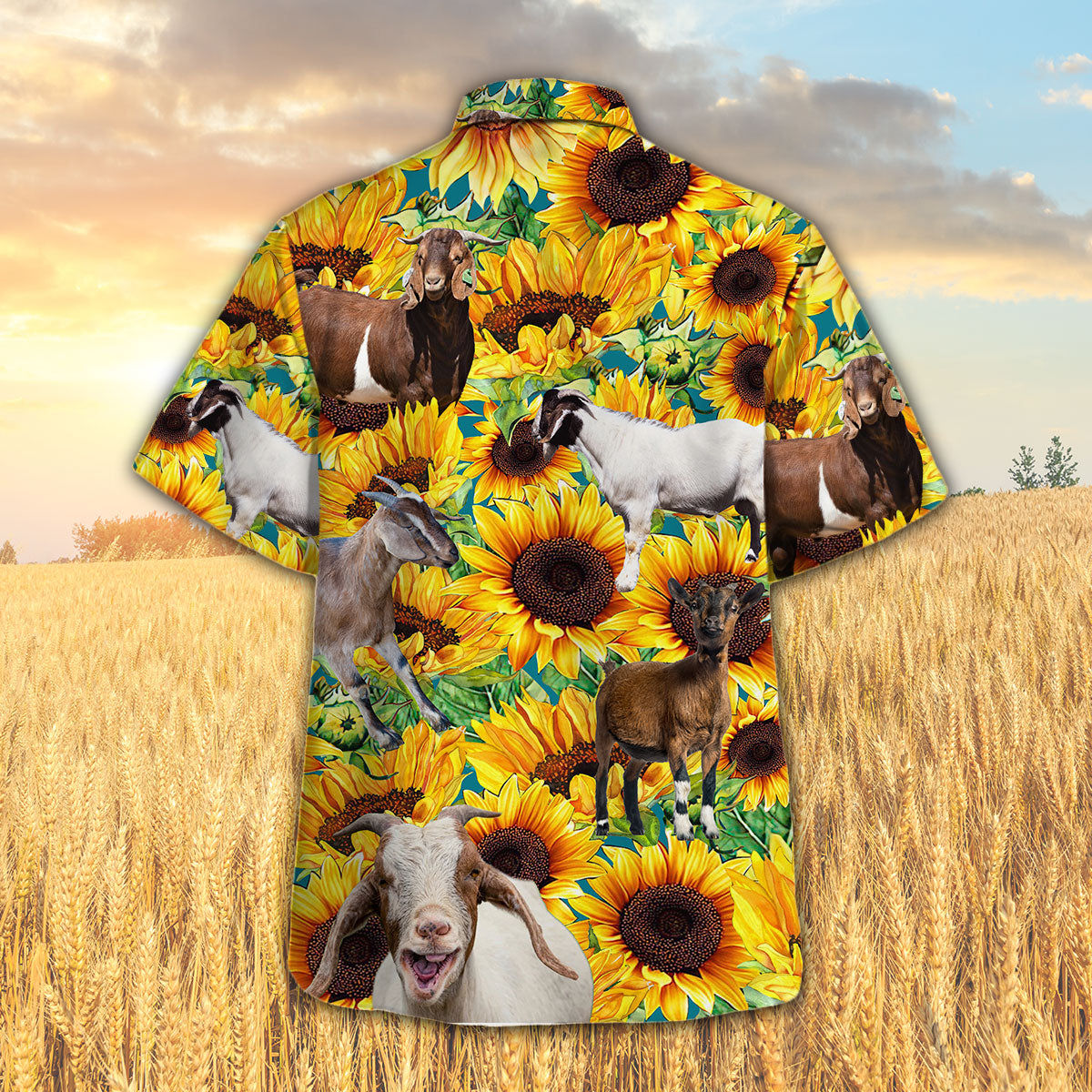 Sunflower Goat Hawaiian Shirt HO5439