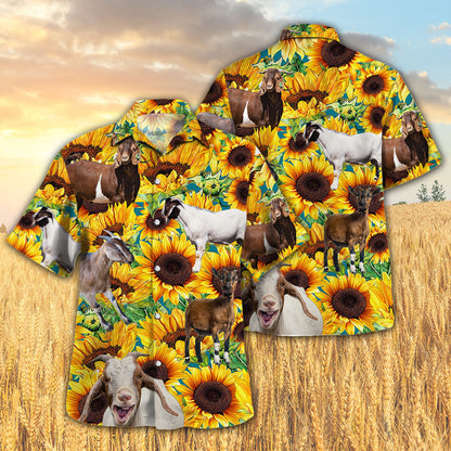 Sunflower Goat Hawaiian Shirt HO5439