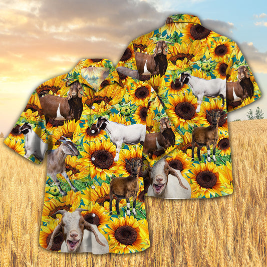 Sunflower Goat Hawaiian Shirt HO5439