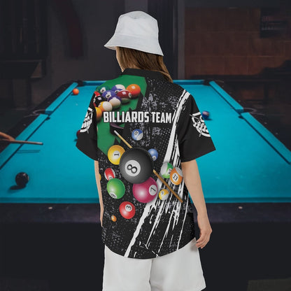Lasfour Personalized Billiards Team All Over Print 3D Hawaiian Shirt BIA0085