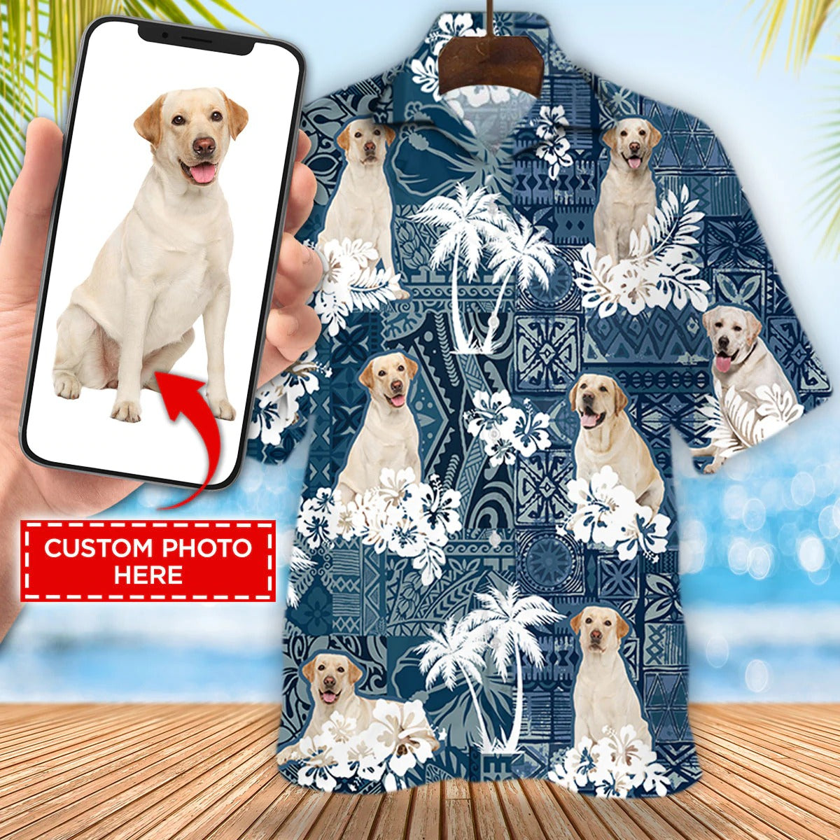 Personalized With Photo Full Printed Hawaiian Shirt For Dog Lovers, Custom Picture Dog In Hawaii Aloha Beach Shirts HO4941