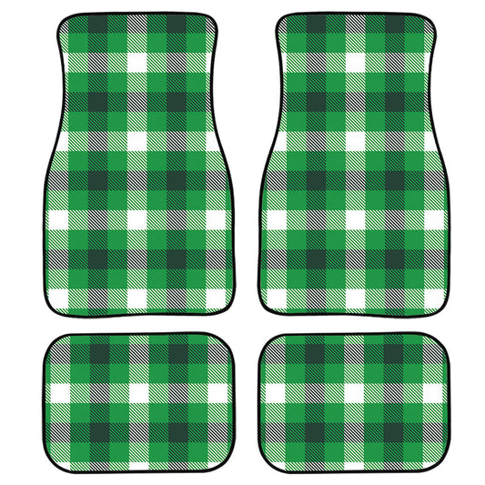 Irish Check Saint Patrick'S Day Print Front And Back Car Floor Mats, Front Car Mat PO0355