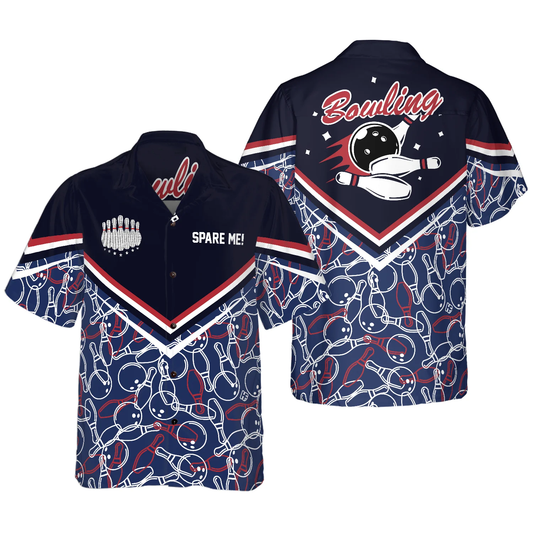 Spare Me Bowling Hawaiian Shirt, Colorful Summer Aloha Shirt For Men Women, Perfect Gift For Friend, Bowling Lovers, Bowling Team HO4045