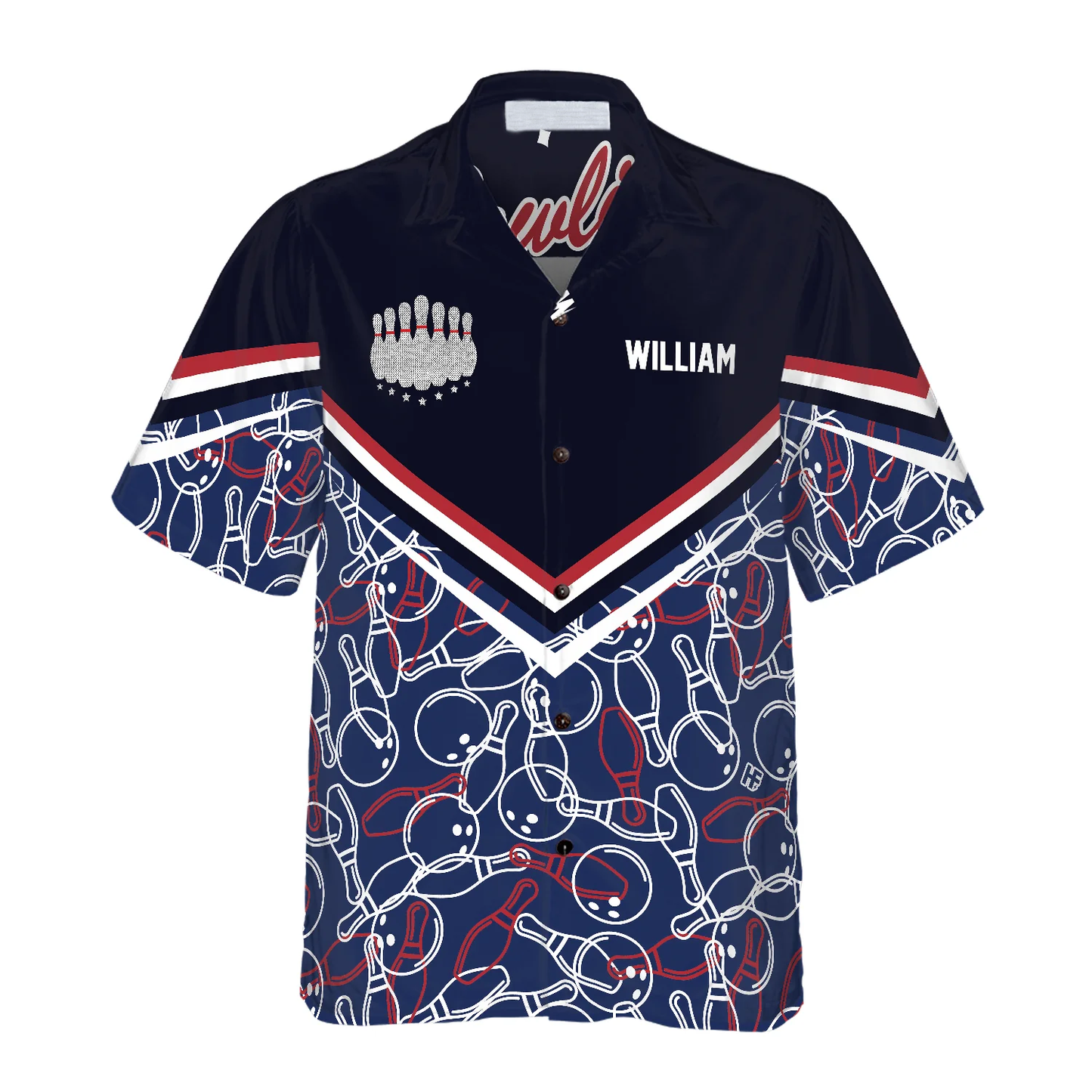 Bowling Pattern Custom Name Hawaiian Shirt, Personalized Colorful Summer Aloha Shirt For Men Women, Perfect Gift For Friend, Family, Bowling Lovers HO4041