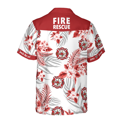 Firefighter Fire Rescue Hawaiian Shirt, Gift for Firefighter HO2905