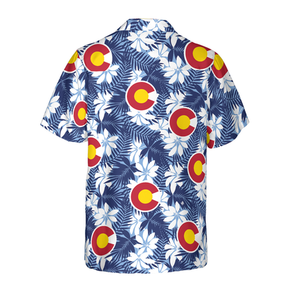 Colorado Flag Seamless Pattern USA Hawaiian Shirt for men and women HO2902